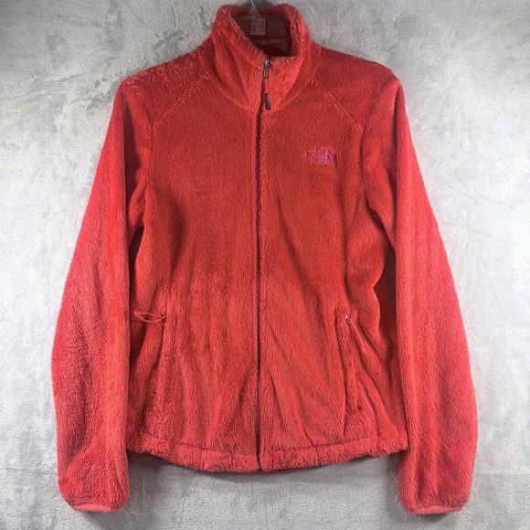 The North Face Jackets & Blazers - North Face Osito Full Zip Fleece Jacket Womens Small Coral Orange Red Warm‎